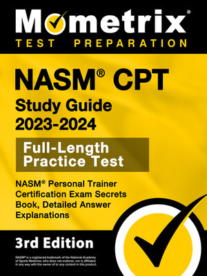 cover image of NASM CPT Study Guide 2023-2024